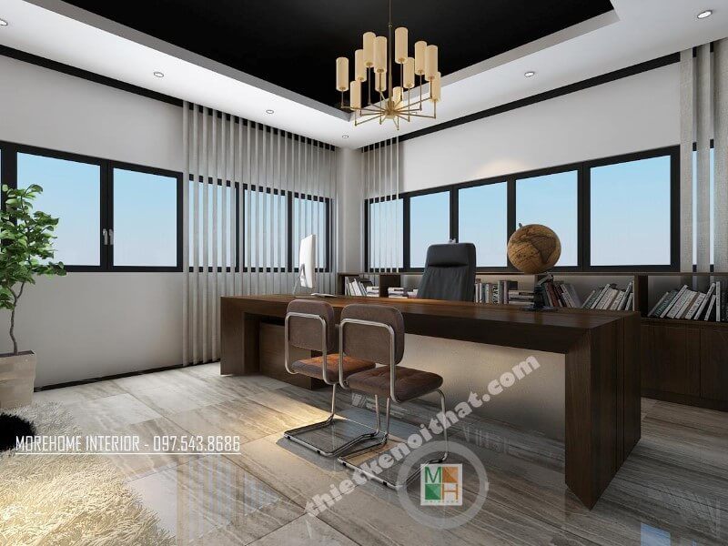 mắt
Nội thất văn phòng làm việc của giám đốc công ty VCC được thiết kế đẹp mắt.
