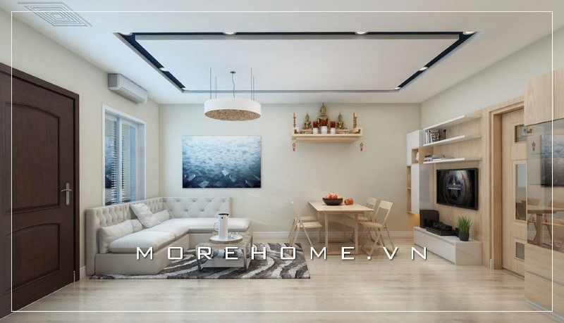 Kiểu dáng đơn giản của bộ bàn ăn góp phần tạo nên một không gian gia đình ấm áp và vui vẻ.